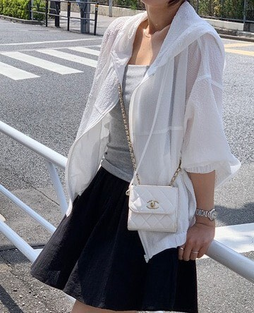 26Jun. 韓系少女素顏空調連帽抽繩外套 白
