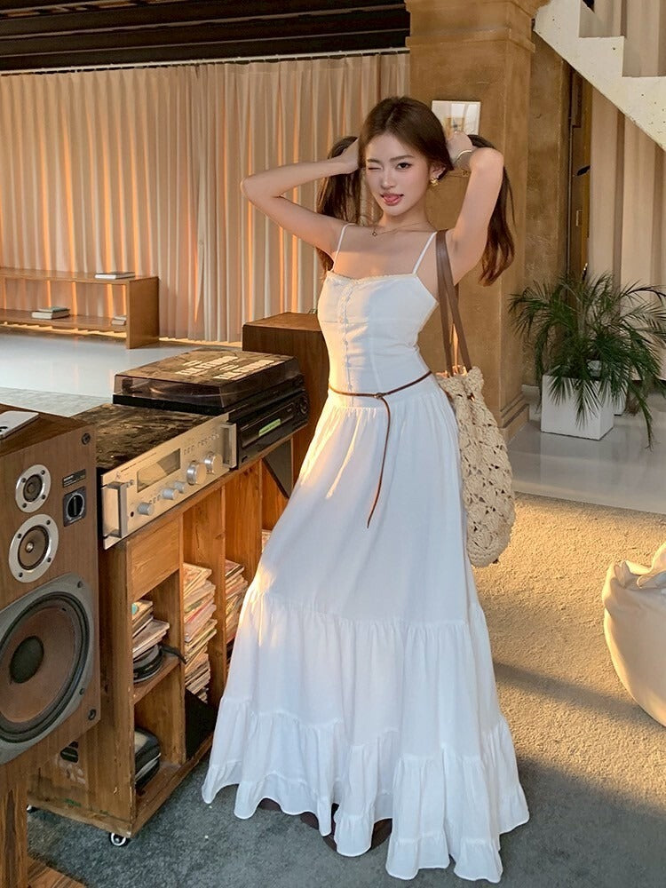 26Jun. 活力少女白月光 初戀白色蛋糕裙