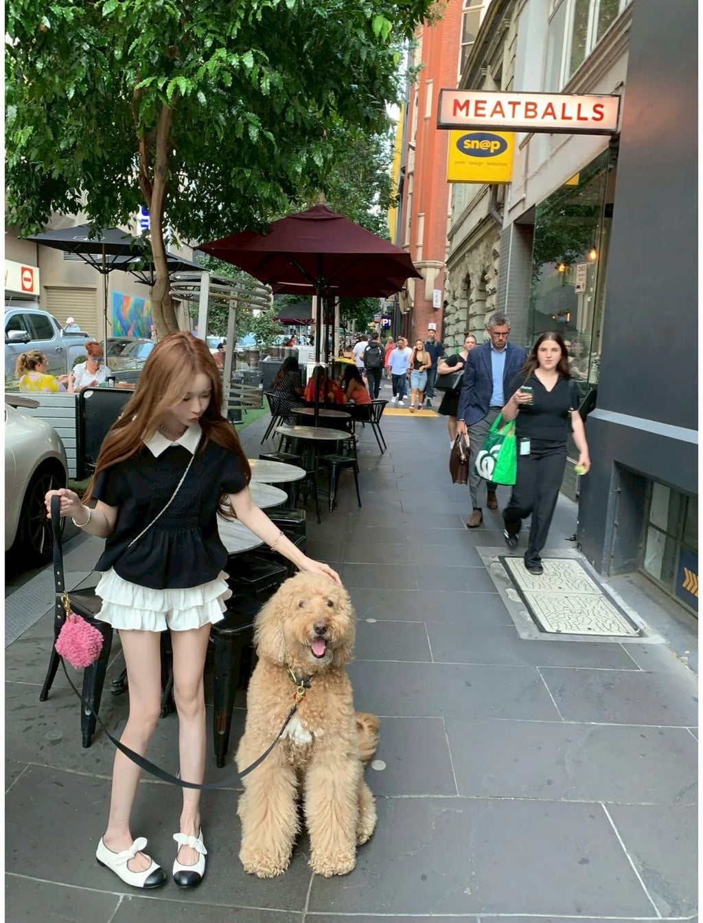 26Jun. 乖乖女日常 奶香翻領撞色襯衫 蛋糕小短裙
