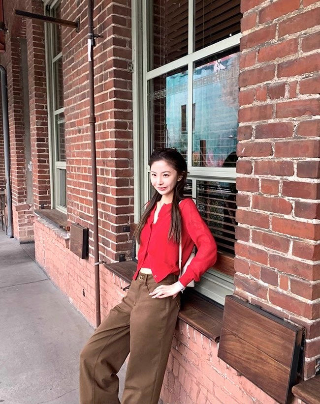 26Jun. 百搭簡約美式直筒修身工裝褲 美式咖色
