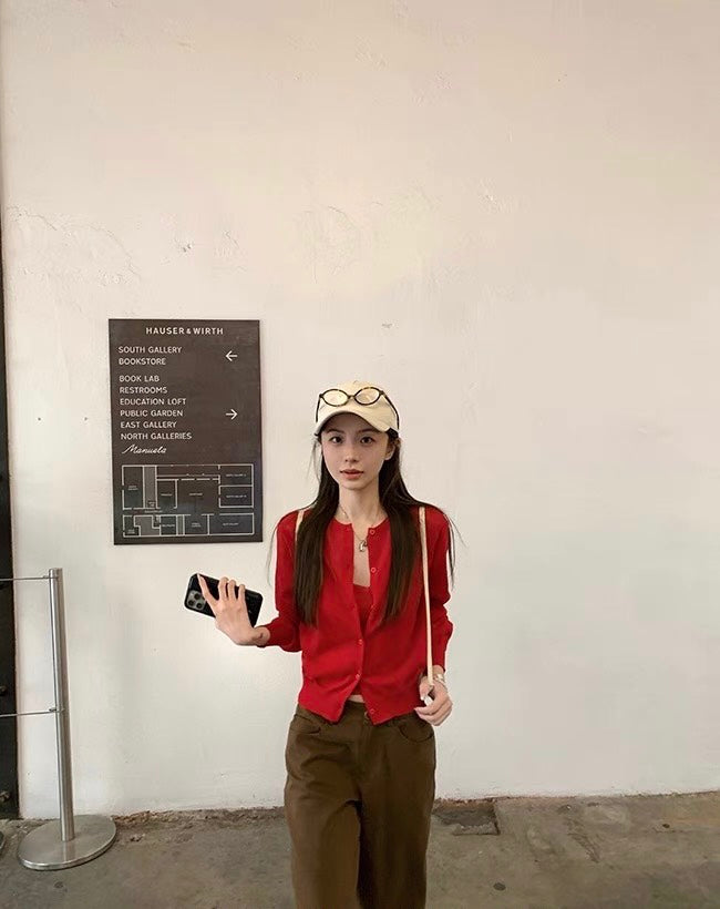 26Jun. 百搭簡約美式直筒修身工裝褲 美式咖色