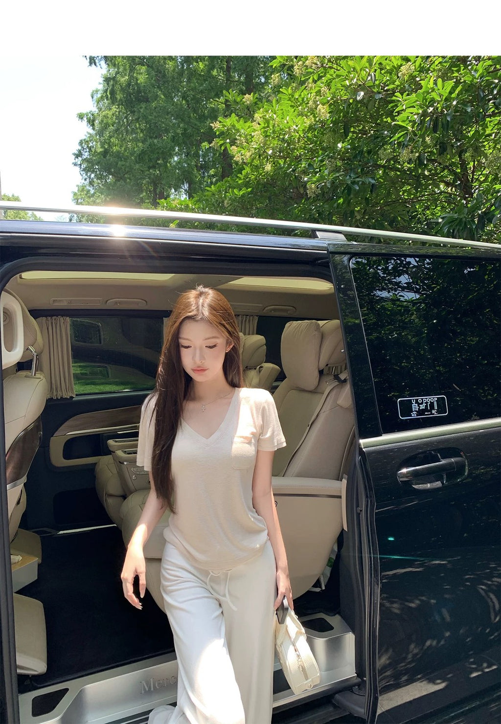 26Jun. 會呼吸的上衣 麻棉V領口袋寬鬆上衣 亞麻色