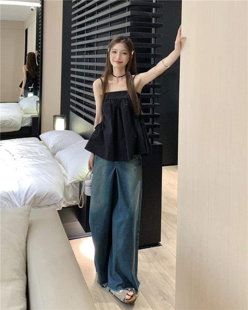 26Jun. 黑色抓皺口袋上衣