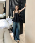 26Jun. 黑色抓皺口袋上衣