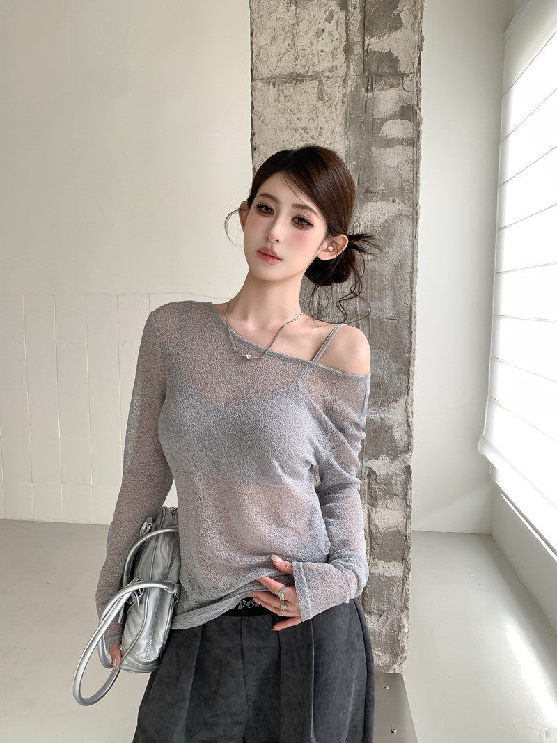 26Jun. 活力美妞夏季防曬歐根紗罩衫2件組 3色
