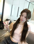 26Jun. 純甜小惡魔 簡約正肩上衣 燙鑽蝴蝶結2版 粉色