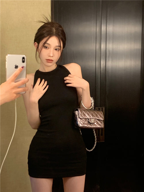26Jun. 歐美辣妹美背連身裙 黑色