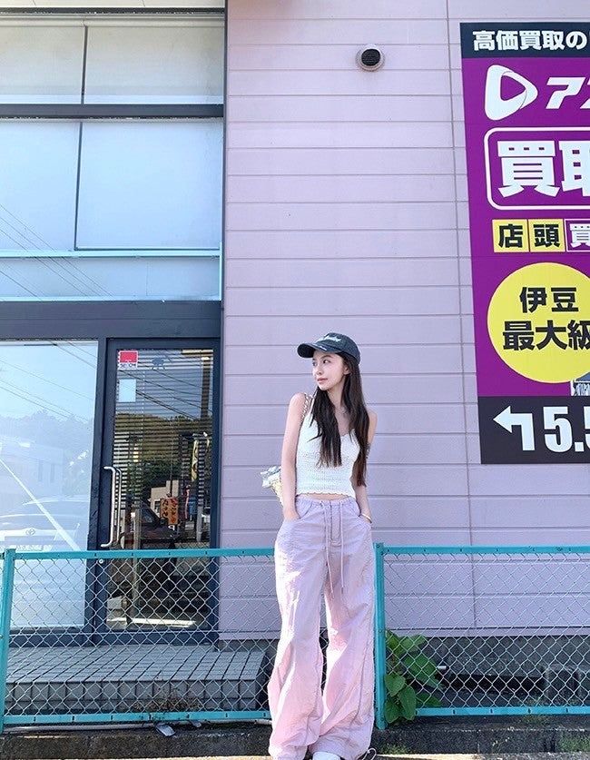 26Jun. 機能速乾 抽繩百搭登山褲 淺紫/深灰