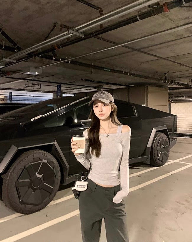 26Jun. 百搭簡約美式直筒修身工裝褲 水泥灰