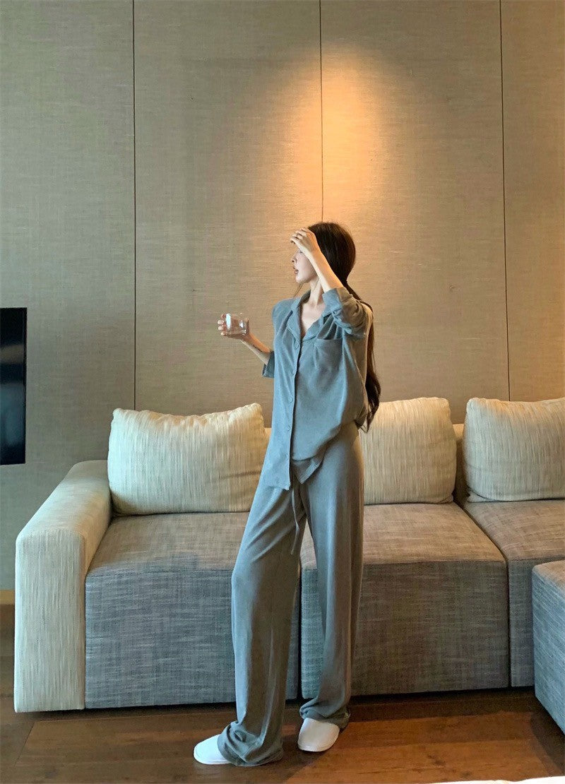 26Jun. slumber party簡約老錢3版型居家服 灰