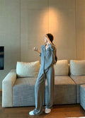 26Jun. slumber party簡約老錢3版型居家服 灰