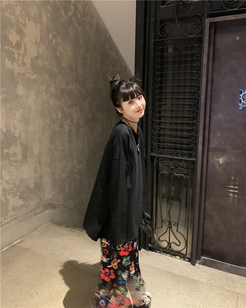 26Jun. 歐美印花流蘇半身裙