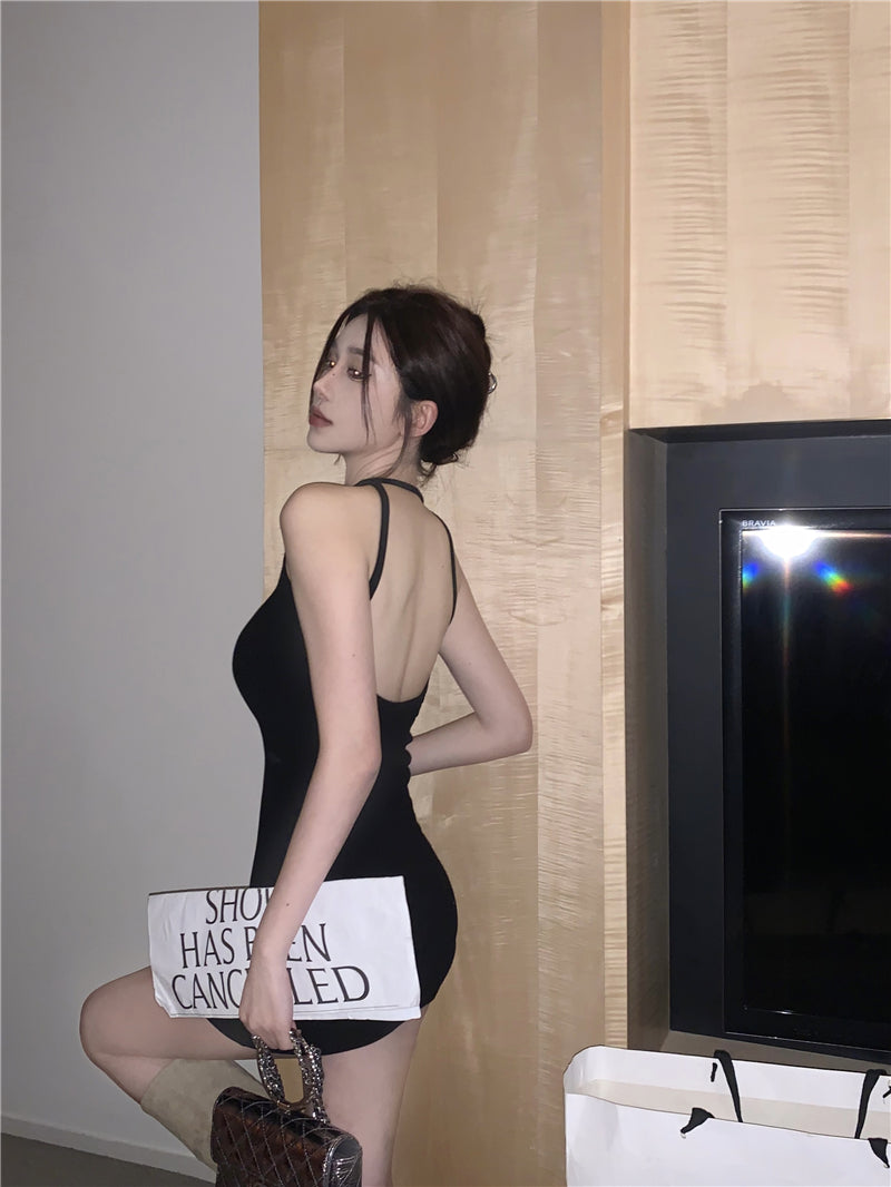 26Jun. 歐美辣妹美背連身裙 黑色