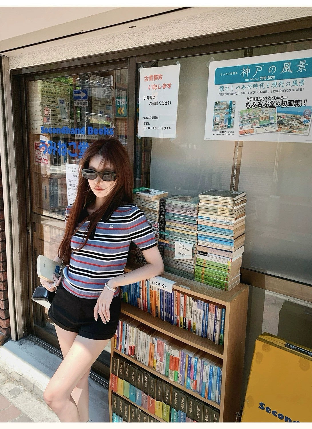 26Jun. 高階英倫學院派系條紋針織上衣