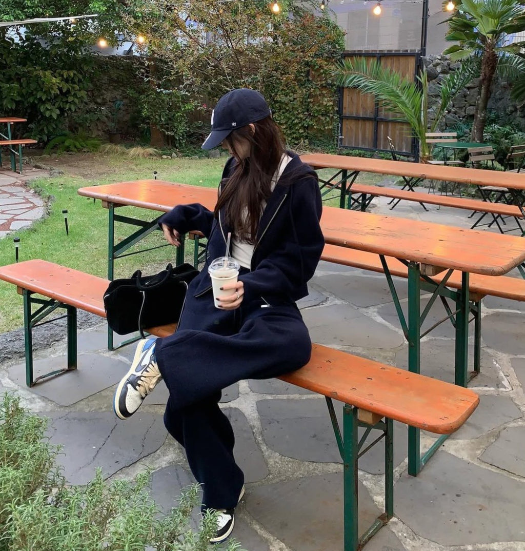 26Jun. 博主主推款 軟糯Bassic休閒套裝 深藍