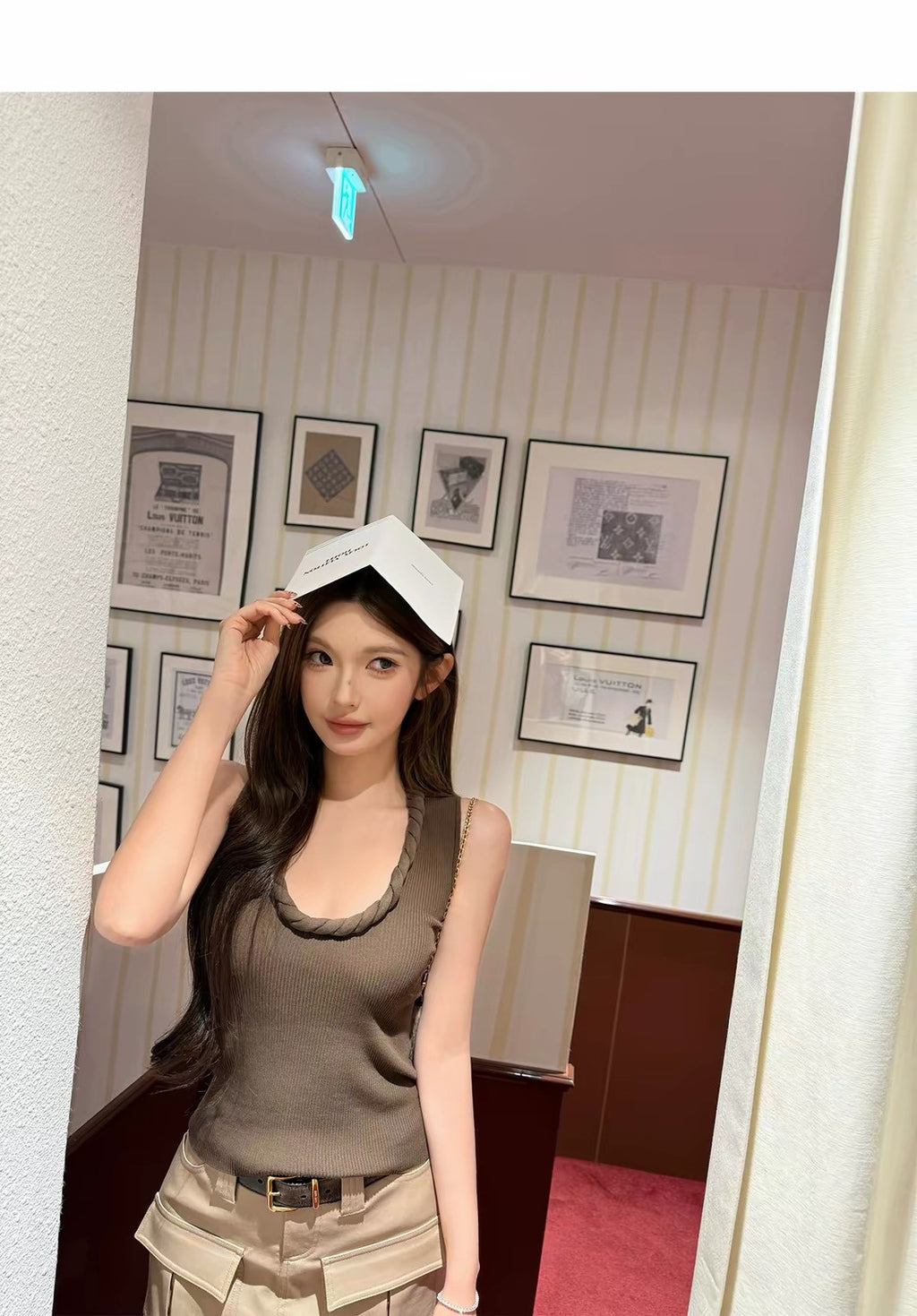 26Jul. 肯豆公式歐美扭結U領針織背心 3色