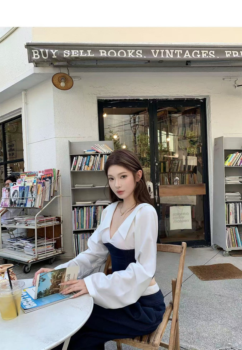 26Jun. 韓女vibe鬆弛慵懶拼色襯衫休閒褲套裝