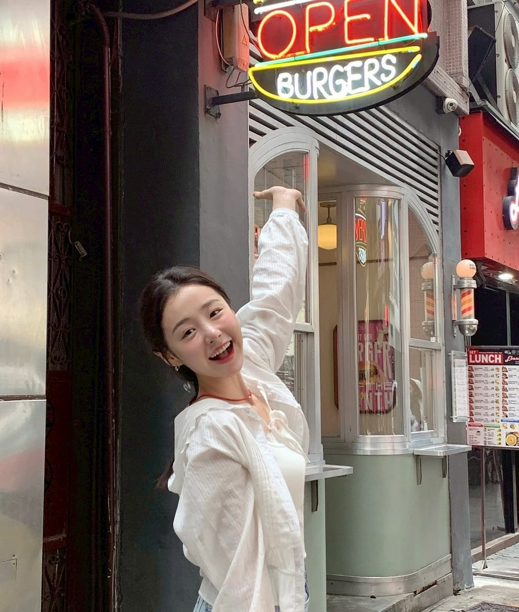 26Jun. 韓里韓氣可愛收腰花邊連帽鈕扣外套 白