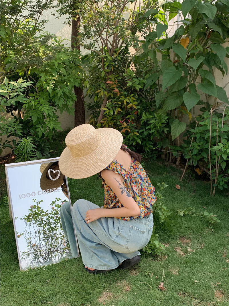 26Jun. 油畫小碎花無袖上衣
