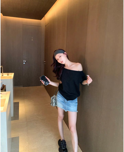 26Jun. 簡約慵懶 寬鬆兩穿上衣 3色