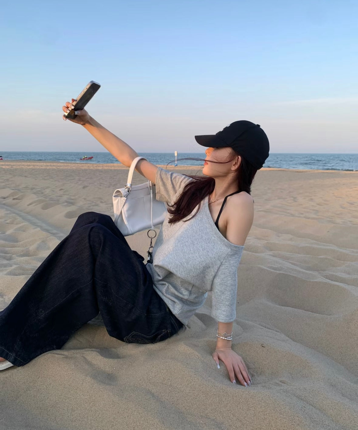 26Jun. 簡約慵懶 寬鬆兩穿上衣 3色