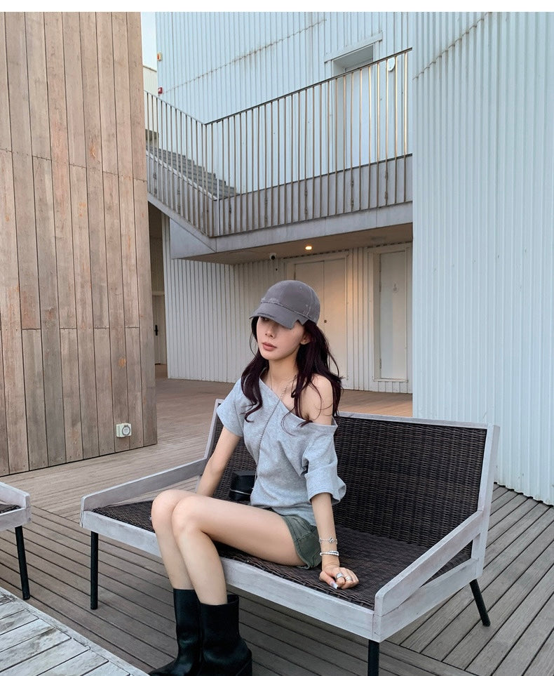 26Jun. 簡約慵懶 寬鬆兩穿上衣 3色