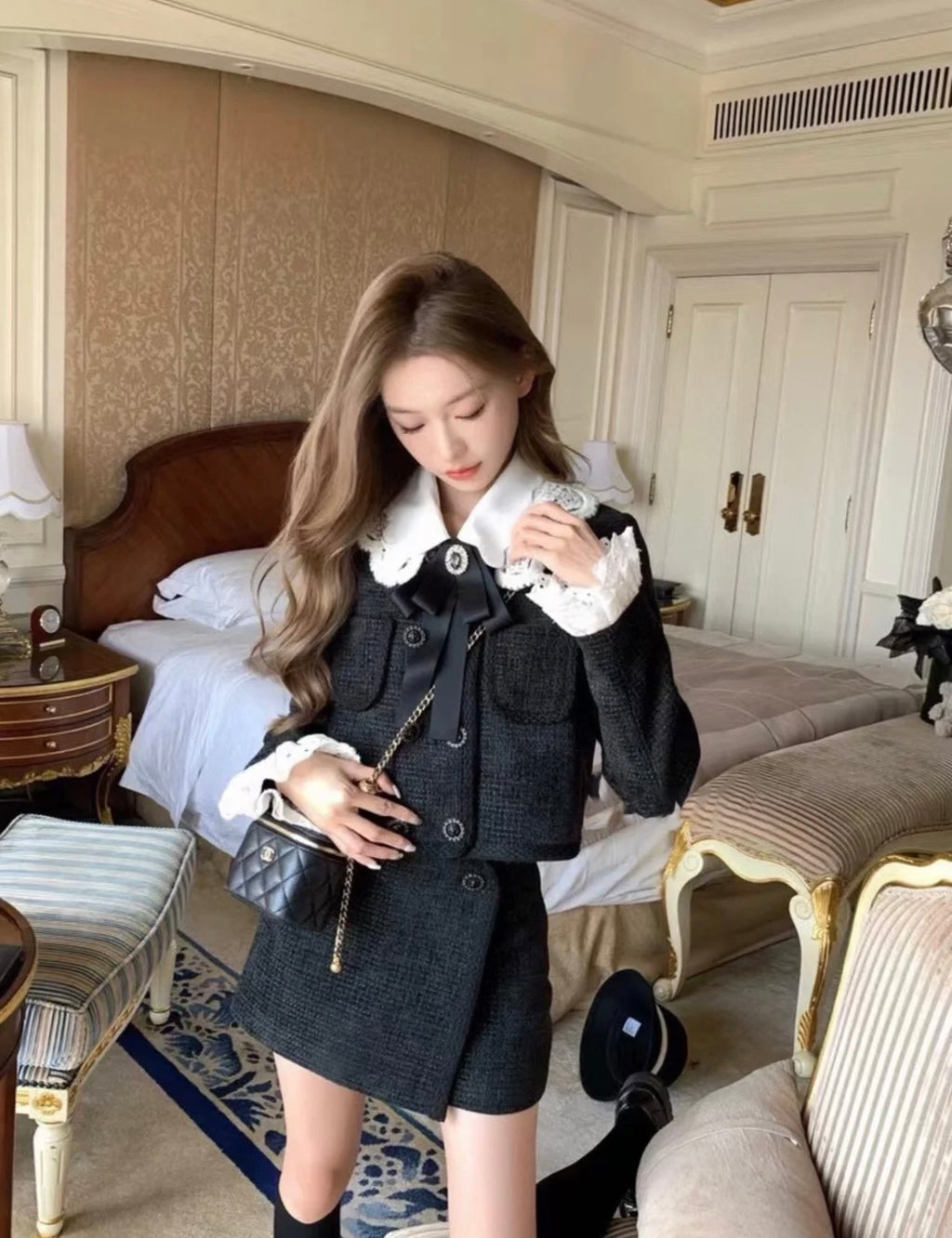 26Jun. 曼哈頓公主 花邊編織感小香套裝