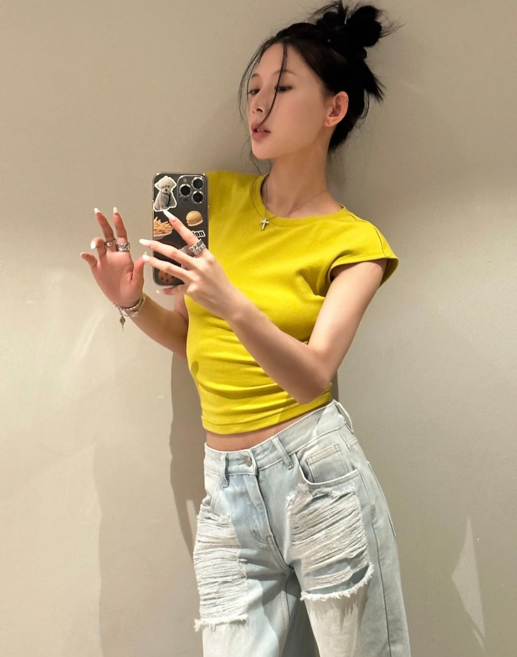 26Jun. 穿自己想穿 辣妹後背挖空正肩上衣 3色