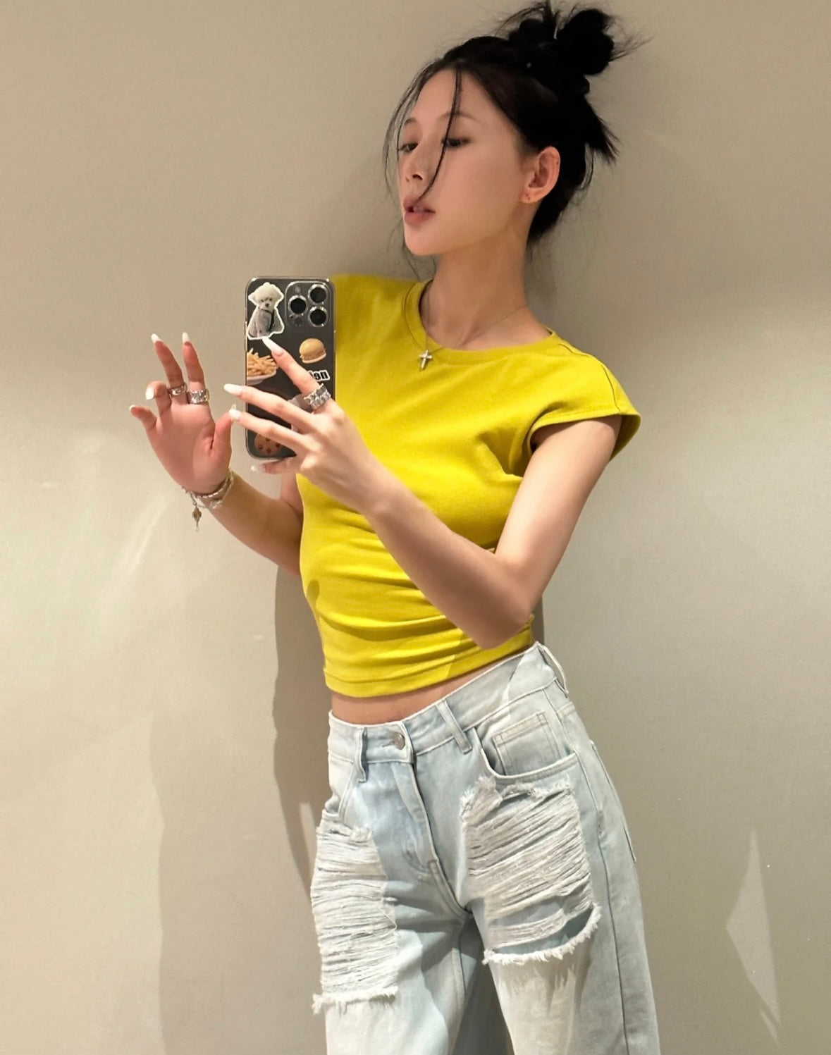 26Jun. 穿自己想穿 辣妹後背挖空正肩上衣 3色
