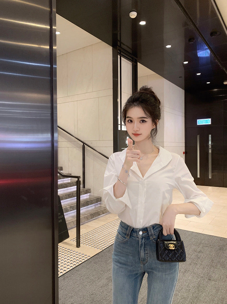 26Jun. 好身材氣質白襯衫 露思私服修身版