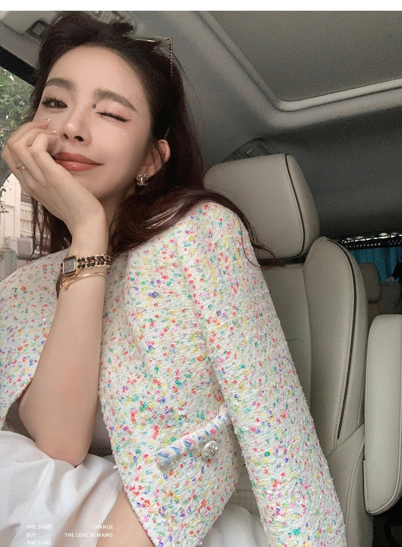 26Jun. 彩虹糖手工感毛呢外套