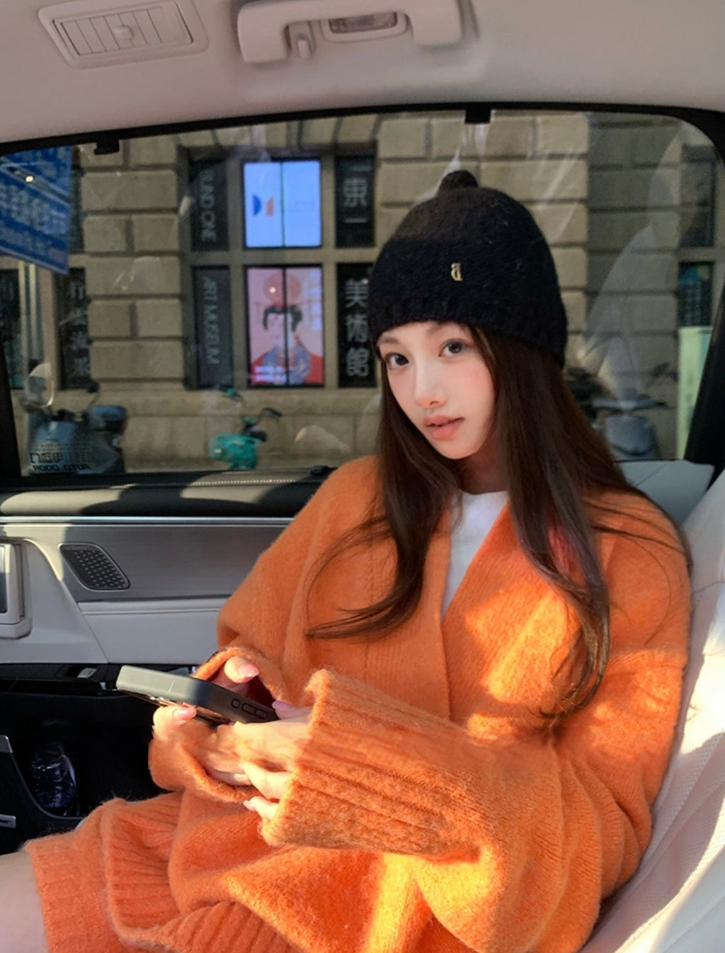 26Jun. 鬆弛老錢 Jennie同款羊毛大V領針織短褲套装 橘