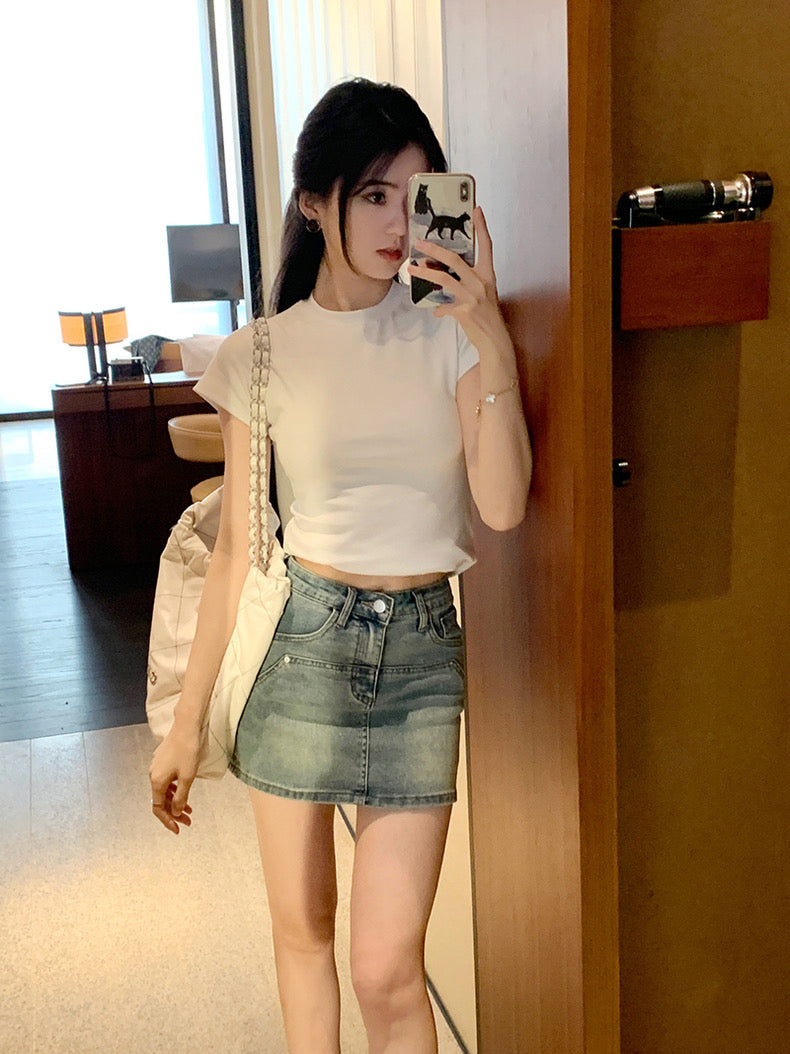 26Jun. 自留款正肩顯瘦T 白
