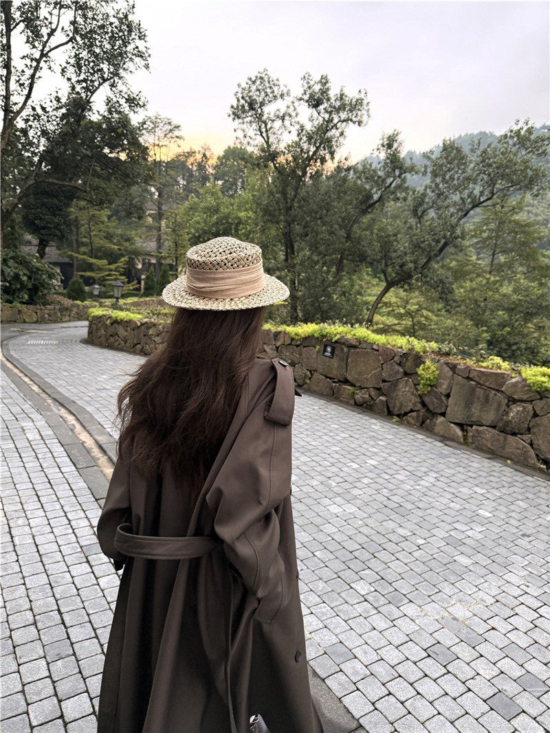 26Jun. 大女主Be you雙排扣廓形長款風衣 深茶棕