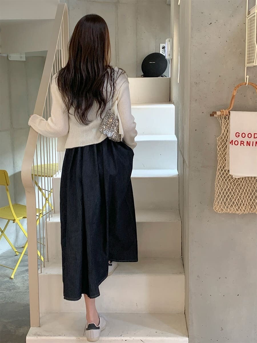 26Jun. 一眼氣質 鄰家丹寧藍背心連身裙