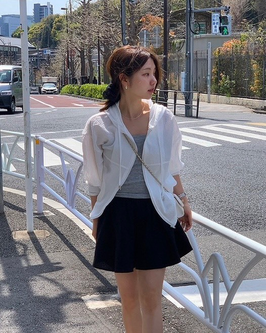 26Jun. 韓系少女素顏空調連帽抽繩外套 白