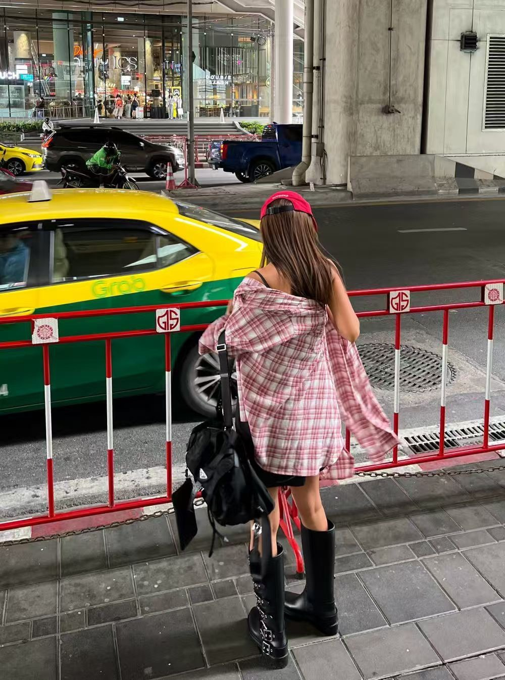 26Jun. 寬鬆休閒通勤格紋襯衫 紅
