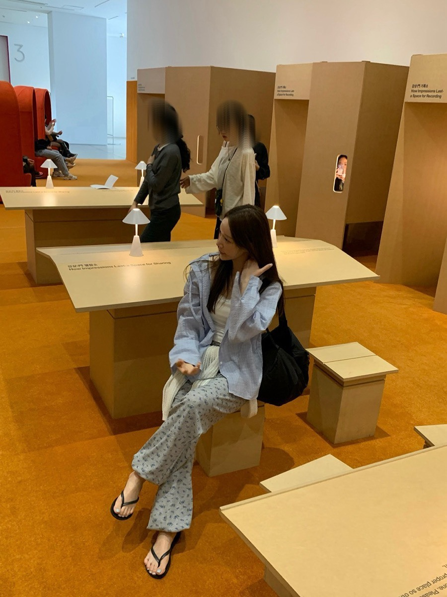 26Jun. 復古韓妞 撞色格紋連帽襯衫外套 淺藍/深藍